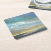 Kustwolken Vierkante Kartonnen Onderzetter (Schuin)
