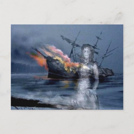 Kustwrak Briefkaart (Voorkant)