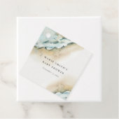 Kustzand Zee-strand Nautisch Baby shower Bedankjes Labels (In situ)