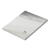 Kustzandloper op het strand notitieblok (Gedraaid)