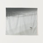 Kustzandloper op het strand wandkleed (Voorkant (horizontaal))