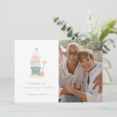 Kustzedenkerstkaart met foto (Staand voorkant)