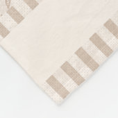 Kustzeeschelp Beige Hand-getrokken nautisch Fleece Deken (Hoek)