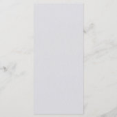 Kustzeester Faux Embossed formele bruiloft Menu (Achterkant)