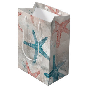Kustzeester op Aqua Zandgolven Patroon (4) Medium Cadeauzakje