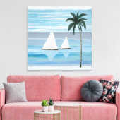 Kustzeilboot Canvas Print (Insitu (Woonkamer))