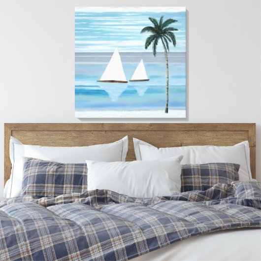 Kustzeilboot Canvas Print (Insitu (Slaapkamer))