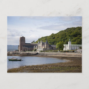 Kustzicht met historische gebouwen, Oban, Briefkaart