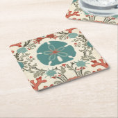 Kustzone II Vierkante Kartonnen Onderzetter (Schuin)