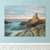 Kustzonneset Canvas Afdruk (Insitu (Houten vloer))