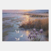 Kustzonsondergang Iris & Reiger Inpakpapier Vel (Voorkant)