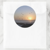 Kustzonsondergang stickers (Tas)