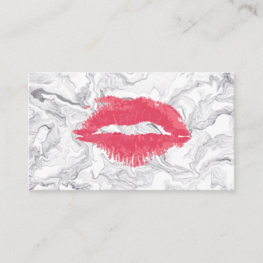Kusvlek | Marmeren Achtergrond Visitekaartje (Voorkant)