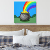 Kut goud en regenboog canvas afdruk (Insitu (Slaapkamer))