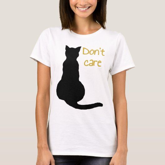 Kut Kat Quote Cartoon Vector Uitknip T-shirt (Voorkant)