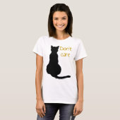 Kut Kat Quote Cartoon Vector Uitknip T-shirt (Voorkant volledig)