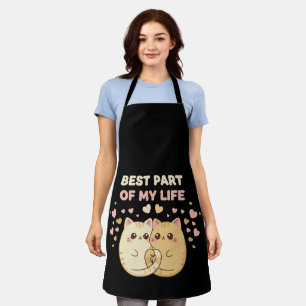 Kut Kawaii Kattenkoppel Verliefd Beste Deel Schort