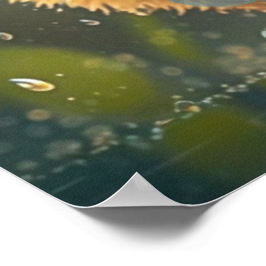 Kut Kuiken Dansend in de Regen Kunst Poster (Hoek)