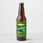 Kut van Gold St Patrick's Day Bier Etiket (Voorkant)