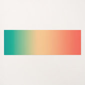 Kut zwarte kattengepersonaliseerde zomergradiënt yogamat (Achterkant (horizontaal))