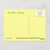 Kuta Bali, Indonesië Briefkaart (Achterkant)