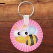 Kutbijen; Roze Sleutelhanger (Voorkant)
