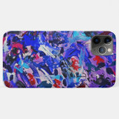 Kutblauw abstract schilderij Case-Mate iPhone case (Achterkant (horizontaal))