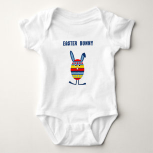Kutblauw paasei romper