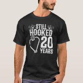 Kute 20e Jubileum paren gehuwd 20 jaar T-shirt (Voorkant)