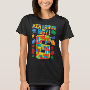 Kute 6e verjaardag 6 jaar oude blokboeien t-shirt