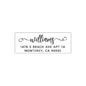 Kute aangepaste adresstempel met Script Font Zelfinktende Stempel (Design)