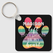 Kute aangepaste regenboogbrug schildert afdrukken sleutelhanger (Voorkant)