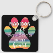 Kute aangepaste regenboogbrug schildert afdrukken sleutelhanger (Achterkant)