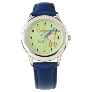 Kute aap die van een Tak wordt gepersonaliseerd Horloge