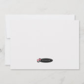Kute aap op doorstap - Verplaatsende aankondiginge Aankondiging (Achterkant)