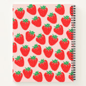 Kute aardbeien notebook notitieboek (Achterkant)