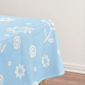 Kute Abstract White Floral Ditsy Patroon | Tafelkleed (Voorbeeld)