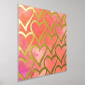 Kute Abstracte harten Roze Folie Afdrukken (Laagn)