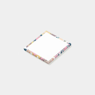 Kute Abstracte marmer-draaikolk in roze pasta Post-it® Notes