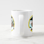 Kute Afstuderen Owl with Pet & Diploma Extra Grote Beker (Achterkant)