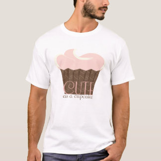 Kute als een cupcake! Roze en bruin T-shirt
