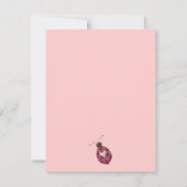 Kute als een insect ・ Cerise Ladybug Kaart (Achterkant)