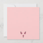 Kute als een insect. Drie Ladybugs Kaart (Achterkant)