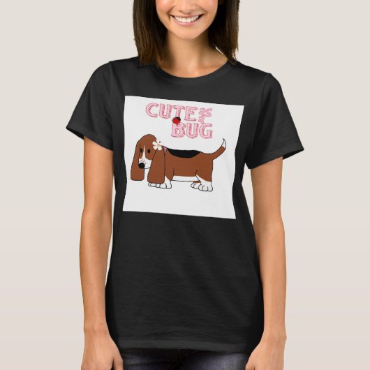 Kute als een T-shirt van de Bug Women's (Voorkant)