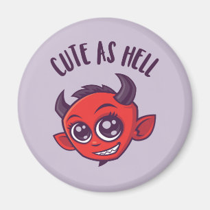 Kute als hel Devil met donkere tekst Magneet