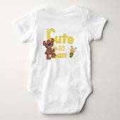 Kute als Honey Beer en Bee Honeybee Romper (Achterkant)