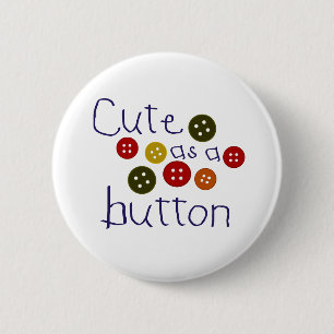Kute als knop (jongen) ronde button 5,7 cm