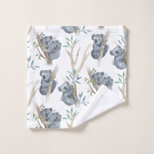 Kute Animals Koala in de boom Bad Handdoek (Wasdoekje)