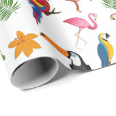 Kute apen en bananen in het Oerwoud Pattern Cadeaupapier (Rol Hoek)