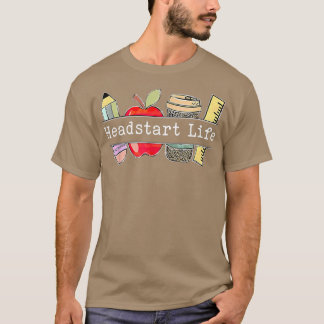 Kute Apple Headstart Life Welkom terug naar school T-shirt